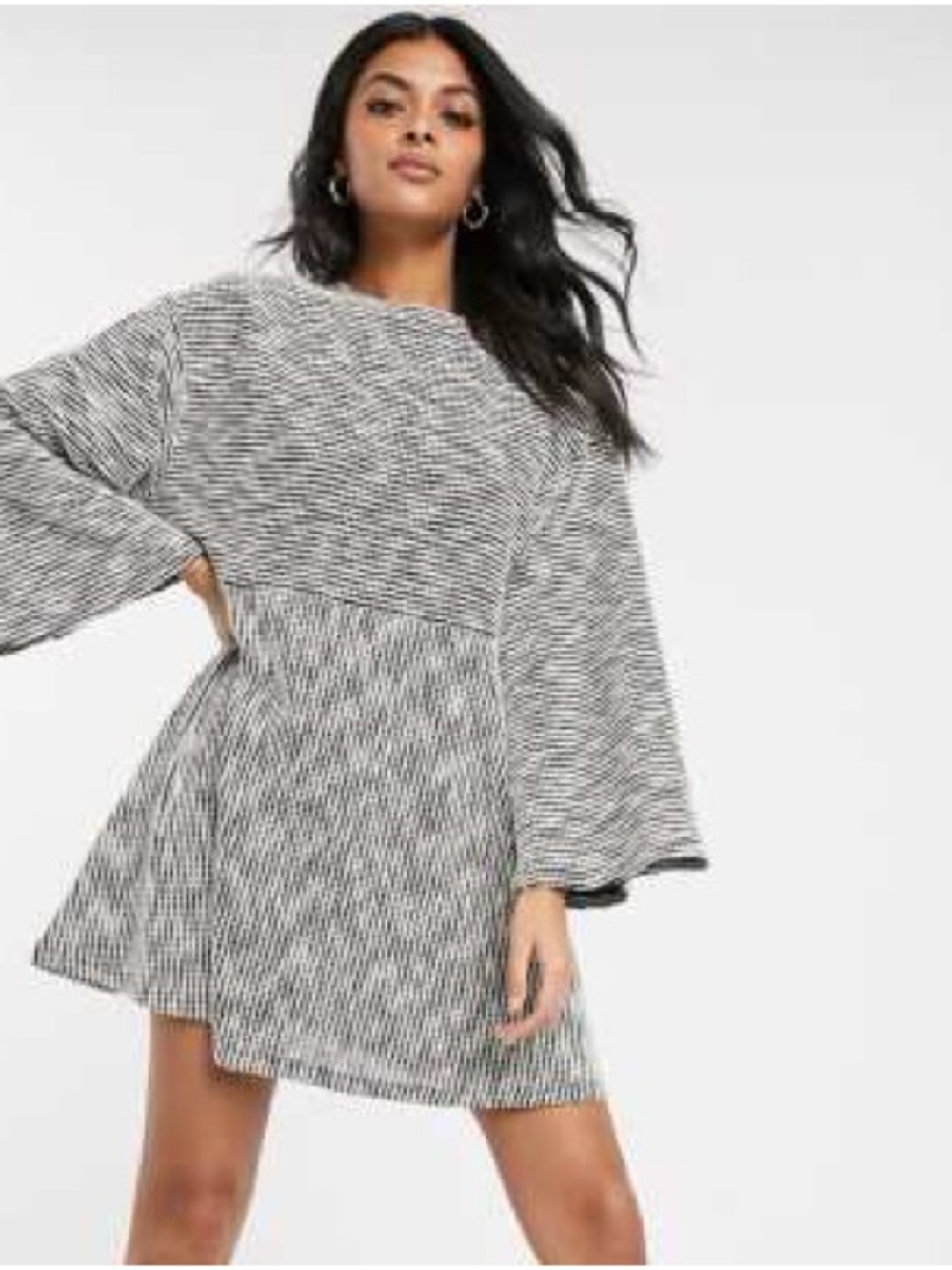 ASOS Black & White Sweater Dress